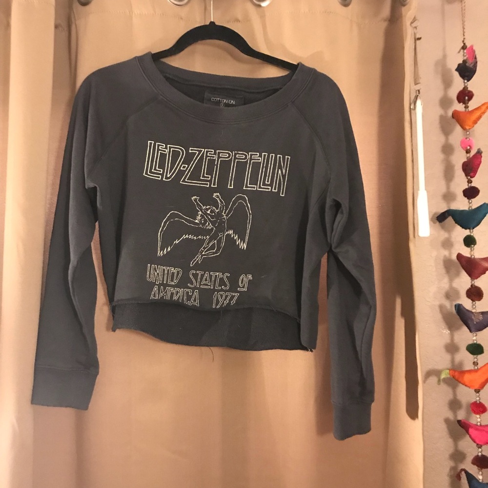 Led Zeppelin Cropped Sweater